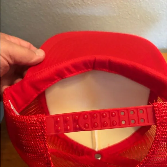 Rainier Amboy Territorial Days 1995 Red & White Trucker Hat - Picture 3 of 4